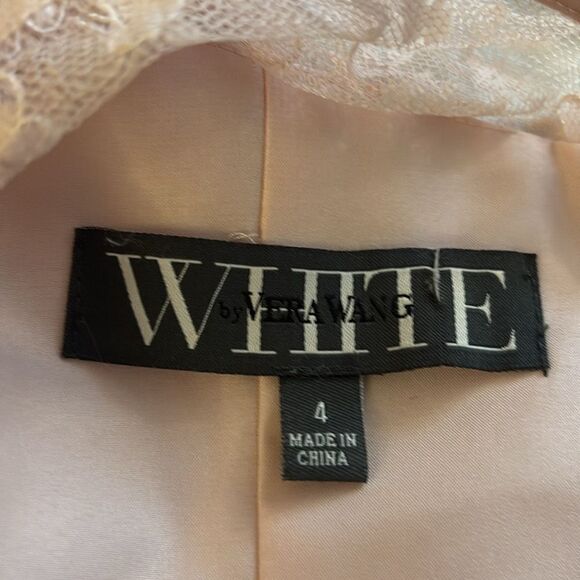 Vera Wang Elegant Lace Detail baby pink  Dress, US4 - Picture 11 of 13